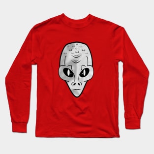 GREY Alien Head Long Sleeve T-Shirt